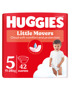 Huggies Бебешки пелени Little Movers 5, 11-25кг, 42 бр. 2