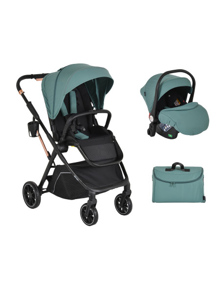 Комбинирана количка 2 в 1 Bingo Marine-green