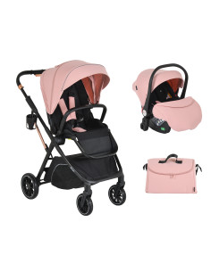 Комбинирана количка 2 в 1 Bingo Pink-icing