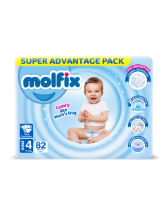Molfix Giant Pack пелени 4, 7-14кг, 82бр.