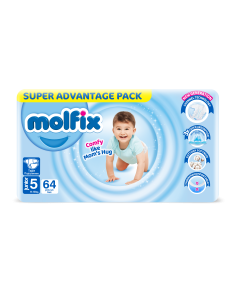 Molfix Giant Pack пелени 5, 11-18кг, 64бр.