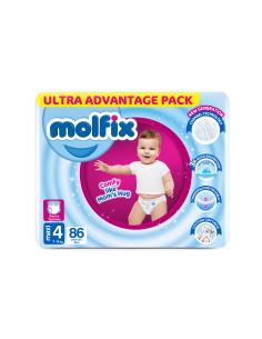 Molfix Giant Pack пелени гащи 4, 9-14кг, 86бр.