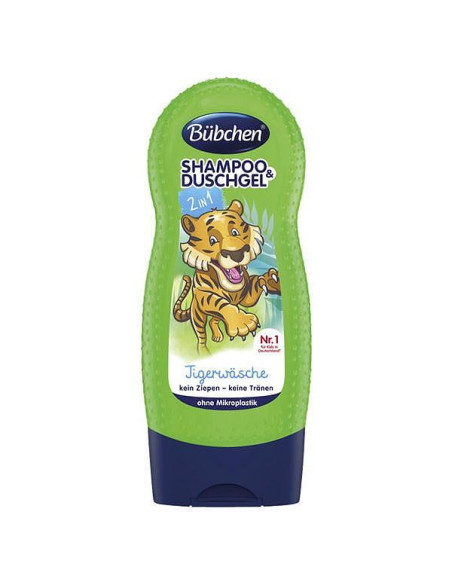 Bübchen Бебешки шампоан и душ гел 2в1 Супер тигър 230 мл