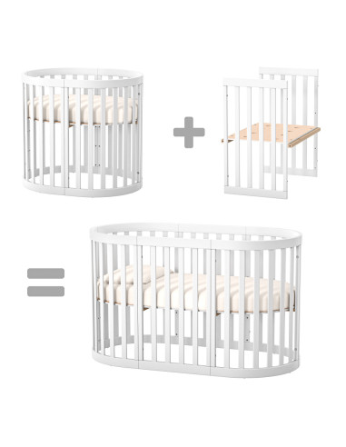 Veres трансформиращо легло от бук Рим БЯЛО +...