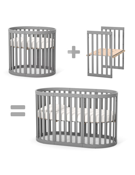 Veres трансформиращо легло от бук Рим АНТРАЦИТ + Матраци