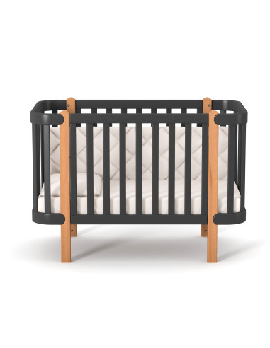 Veres бебешка кошара от бук Монако ГРАФИТ/ДЪРВО...