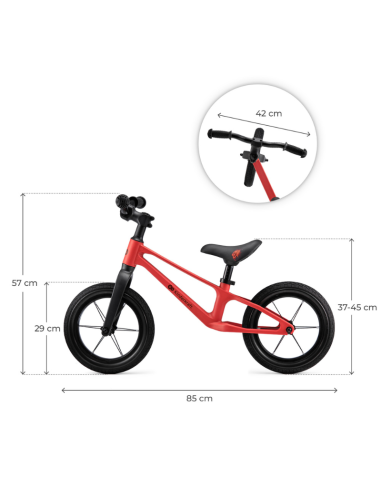 Kinderkraft ETER колело за баланс RED