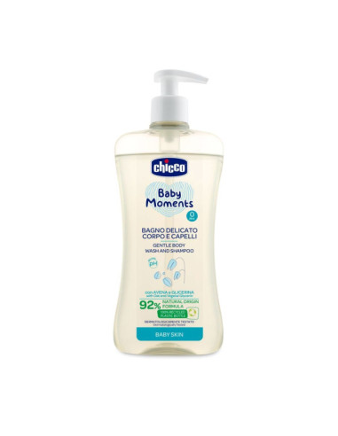 Chicco Шампоан за коса и тяло Baby Moments 0м+,...