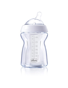 Chicco Стъклено шише Natural Feeling 0м+,250 мл