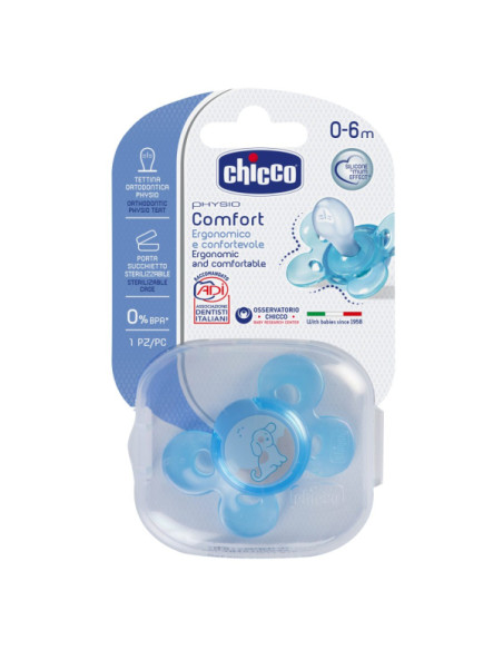Chicco Залъгалка PhysioForma Comfort 0-6м, момче