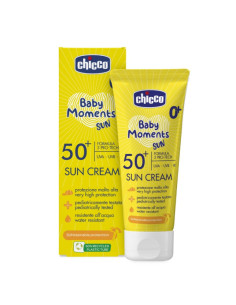 Chicco Слънцезащитен крем SPF 50+, 2м+, 75 мл