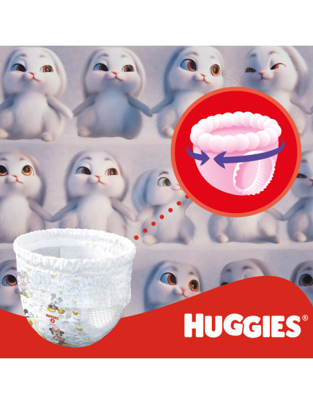 Huggies Бебешки пелени гащички Little Movers 5, 12-17кг, 34 бр.