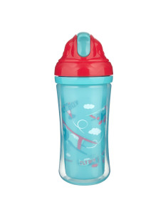 Чаша с двойни страни със силиконова сламка 260 мл Planes