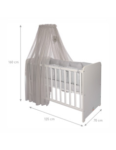 БАЛДАХИН COLOR POM POM  480/160 СИВ 2