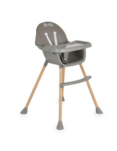 Стол за хранене Biscotti 2 в 1 сив