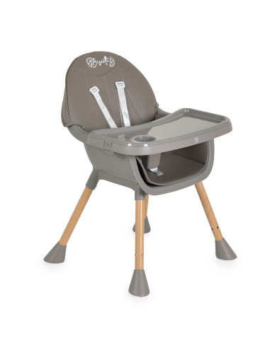 Стол за хранене Biscotti 2 в 1 сив