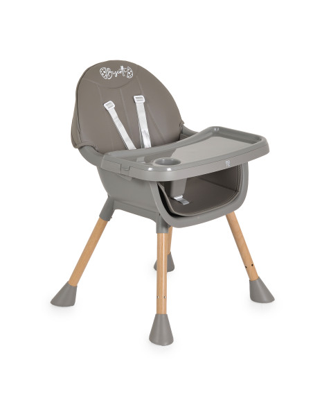 Стол за хранене Biscotti 2 в 1 сив