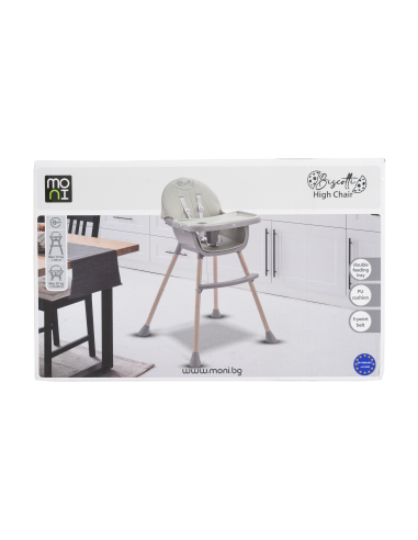 Стол за хранене Biscotti 2 в 1 сив