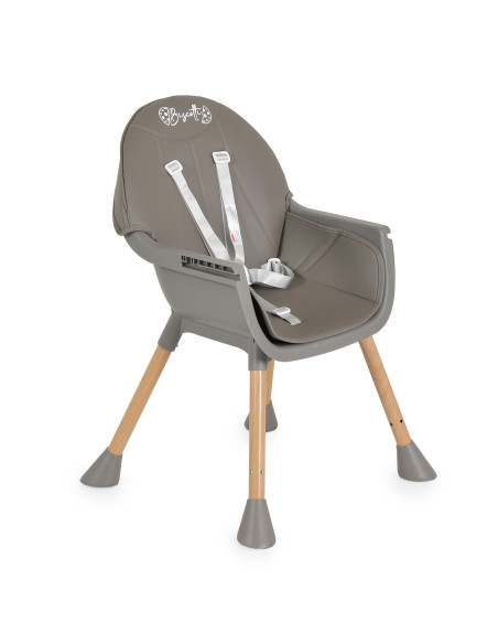 Стол за хранене Biscotti 2 в 1 сив