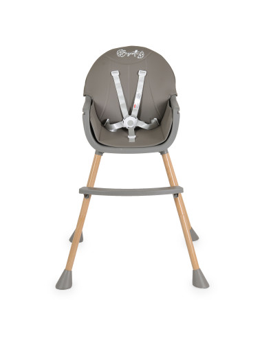 Стол за хранене Biscotti 2 в 1 сив