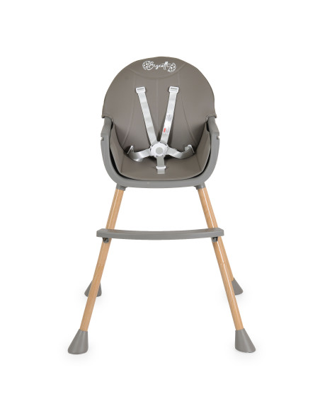 Стол за хранене Biscotti 2 в 1 сив