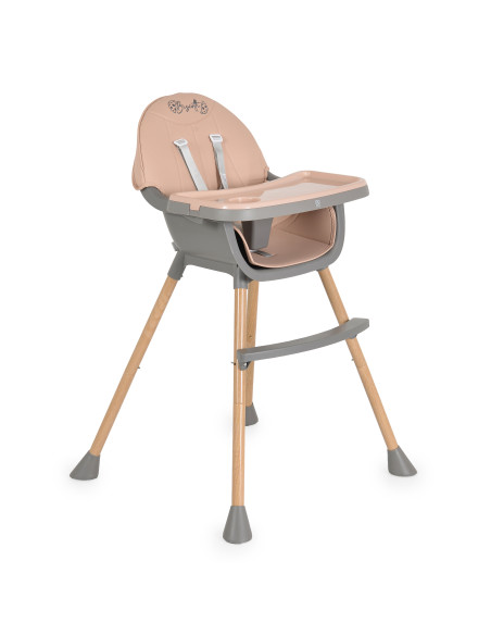 Стол за хранене Biscotti 2 в 1 розов