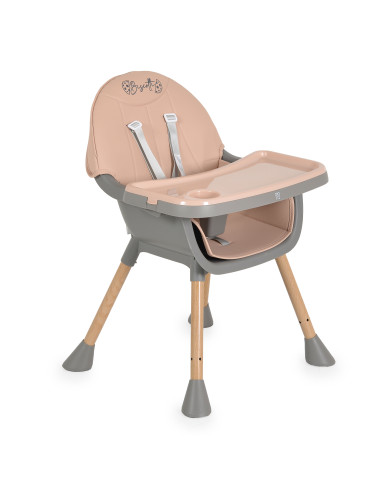 Стол за хранене Biscotti 2 в 1 розов