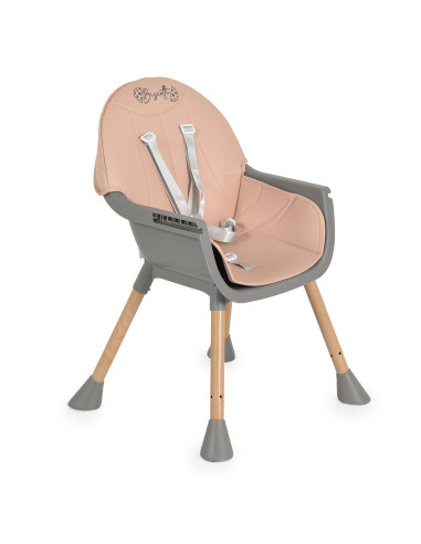 Стол за хранене Biscotti 2 в 1 розов