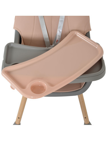 Стол за хранене Biscotti 2 в 1 розов