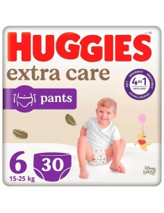 Huggies Бебешки пелени гащички Extra Care 6, 15-25кг, 30бр. 2