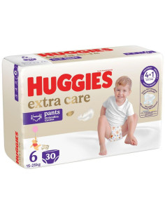 Huggies Бебешки пелени гащички Extra Care 6, 15-25кг, 30бр.