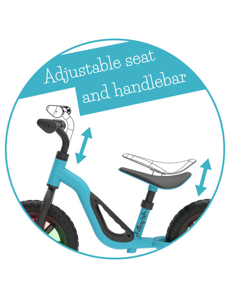 Chillafish Charlie GLOW CPCH02SKY колело за баланс синьо