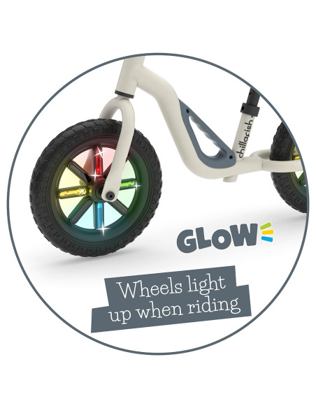 Chillafish Charlie GLOW CPCH02BEI колело за баланс бежово