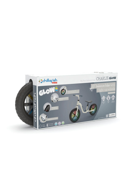 Chillafish Charlie GLOW CPCH02BEI колело за баланс бежово