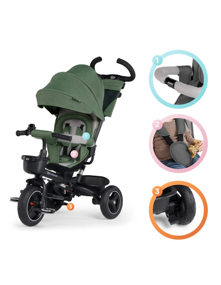 Kinderkraft SPINSTEP триколка зелена KRSPST00GRE