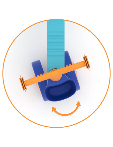 Chillafish ItsiBitsi Blocks CPIB02LBO четириколка оранжево синьо