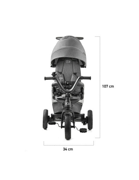 KinderKraft EASYTWIST сива триколка KKRETWIGRY