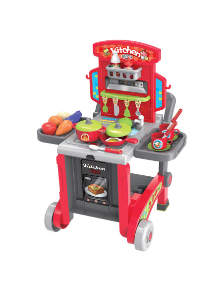 Детска кухня Buba Little Chef 008-930, Куфар, Червен