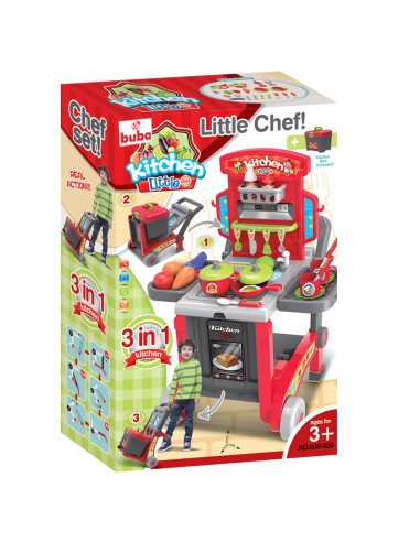 Детска кухня Buba Little Chef 008-930, Куфар,...