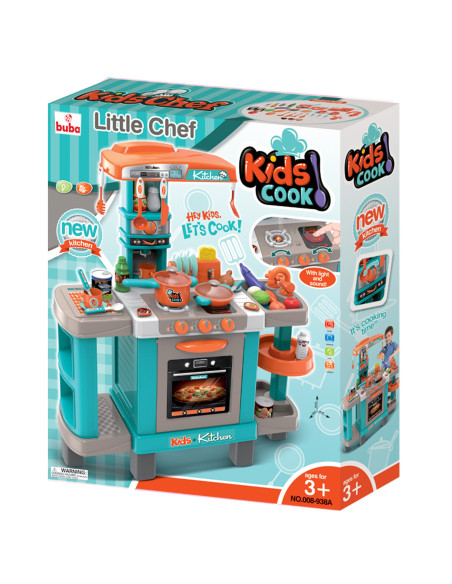 Детска кухня с реакция при докосване Buba 008-938А, Синя