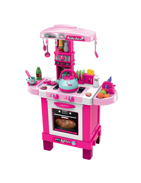 Детска индукционна кухня с чайник Buba 008-939, Розова