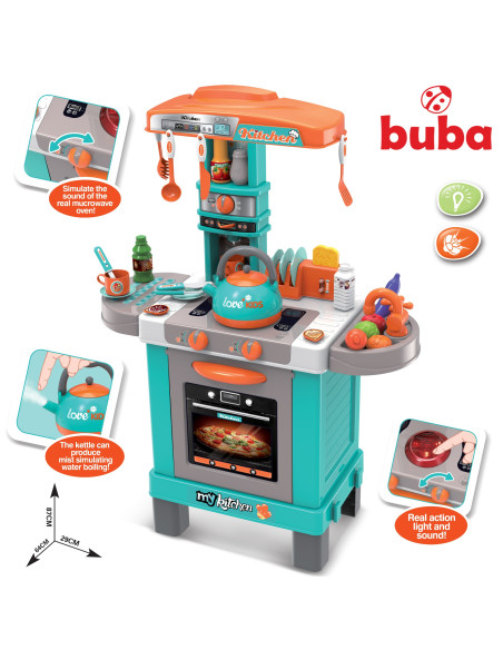 Детска индукционна кухня с чайник Buba 008-939А, Синя