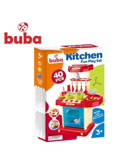 Детска кухня комплект червена 008-58А/FS812A