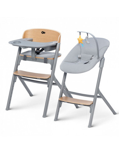 KinderKraft LIVY столче за хранене дърво + CALMEE шезлонг
