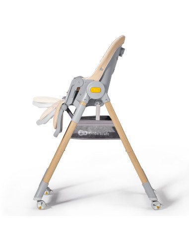 KinderKraft столче за хранене LASTREE дървесно...