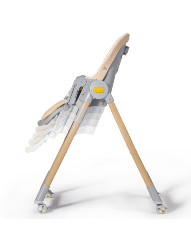 KinderKraft столче за хранене LASTREE дървесно...