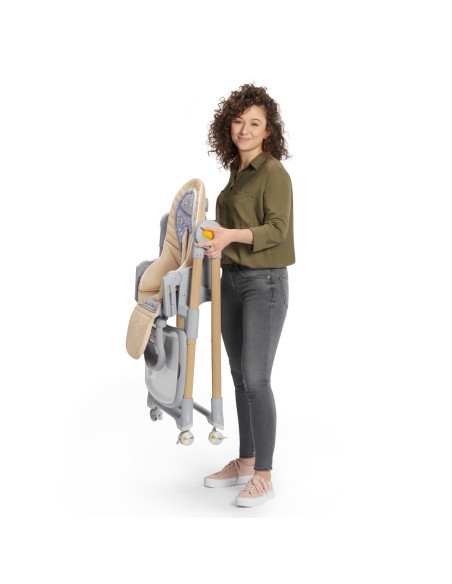 KinderKraft столче за хранене LASTREE дървесно KHLAST00BEGW