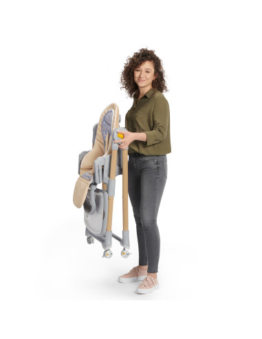 KinderKraft столче за хранене LASTREE розово...