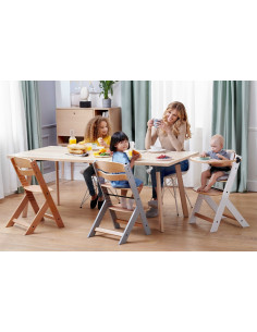 KinderKraft столче за хранене ENOCK чисто сиво KKKENOCGRYF