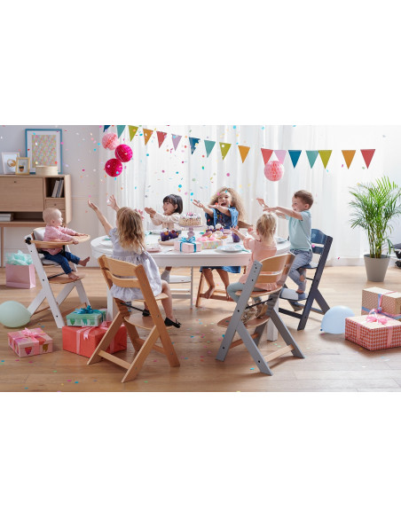 KinderKraft столче за хранене ENOCK чисто сиво KKKENOCGRYF